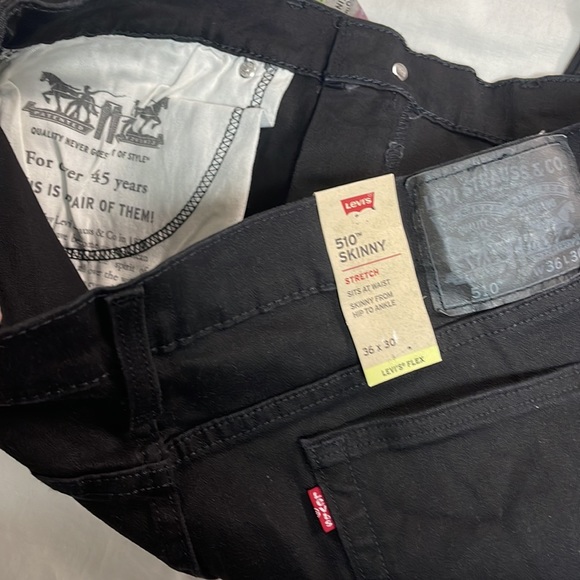 BNWT Levis Flex 510 Jeans ⚫ 36W x30L - Picture 12 of 15